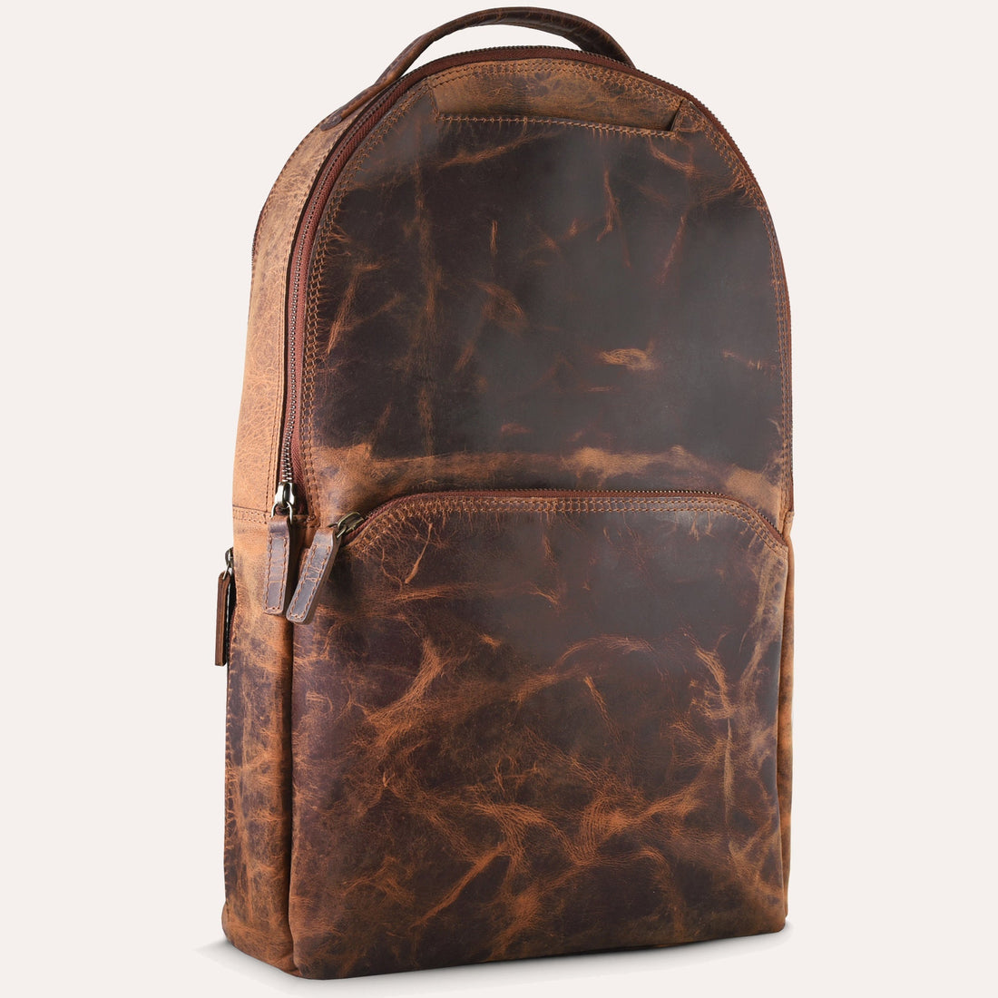Leather travel backpack and travel accessories